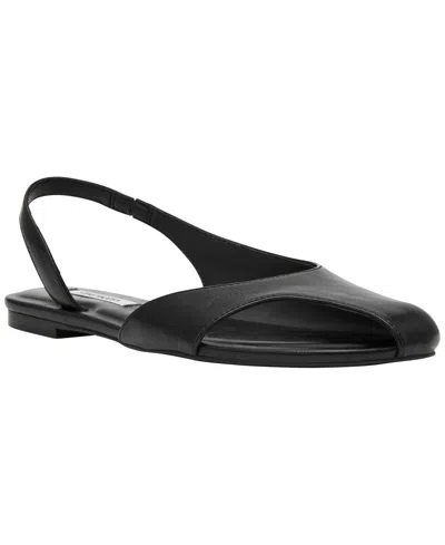 Steve Madden Women's Zest Slingback Chopout Toe-holster Flats In Black