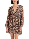 Steve Madden Womens Above Knee Printed Mini Dress In Multi