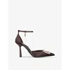 Steve Madden Satin Embellished Accession Pumps 100 In Brown