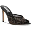 STEVE MADDEN WOMENS ANIMAL PRINT MAN MADE SLIDE