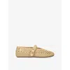 Steve Madden Womens  Alara Woven Ballet Flats