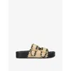 Steve Madden Womens Beige Oth On Deck Raffia Sandals Eur 41 / 8 Uk