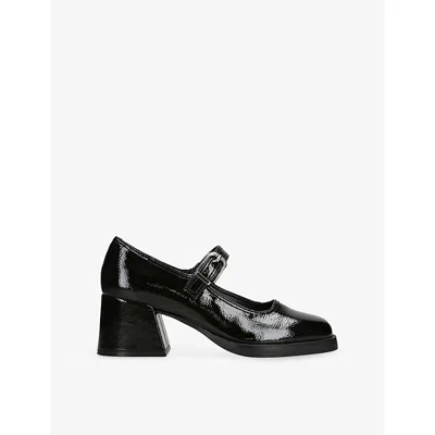 Steve Madden Womens Black Lisbon Faux-leather Heeled Pumps Eur 40 / 7 Uk
