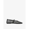 Steve Madden Womens Black Mags Mesh Mary Janes Eur 39 / 6 Uk In Multi