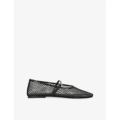 Steve Madden Womens Black Mags Mesh Mary Janes Eur 39 / 6 Uk In Multi