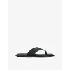 Steve Madden Womens  Splash Leather Flip Flops In Black