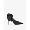 Steve Madden Womens Teacup Satin Courts Black Eur 40 / 7 Uk In Black