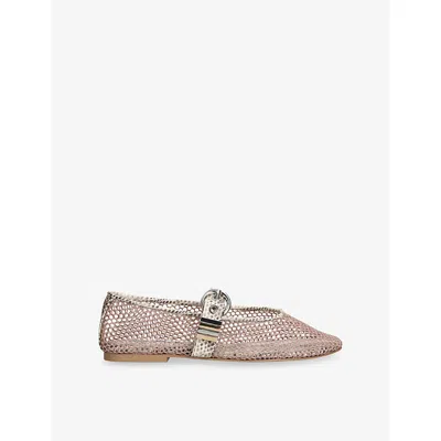 Steve Madden Womens Blush Lucia Mesh Ballet Flats Eur 38/5 Uk In Pink