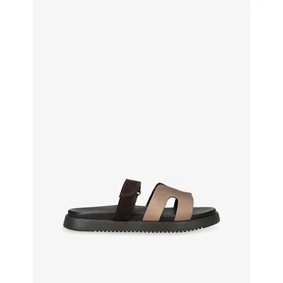 Steve Madden Missile Sandals With Straps In Brown