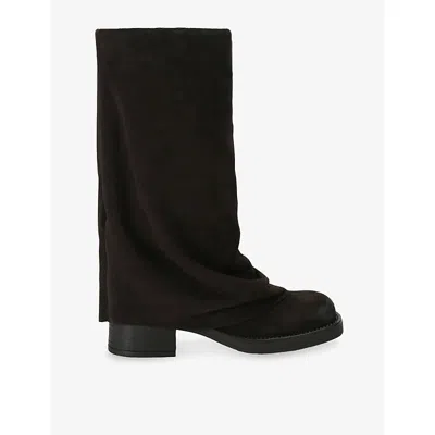 Steve Madden Womens Benton Suede Boots Brown Eur 39 / 6 Uk In Multi