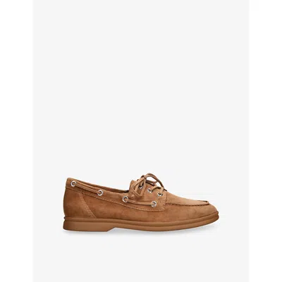Steve Madden Womens Brown Ports Suede Boat Shoes Eur 38/5 Uk