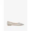 Steve Madden Womens  Charise Crystal-embellished Ballet Flats In Champagne