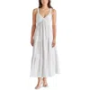 Steve Madden Eliora Tiered Cotton Sundress In White