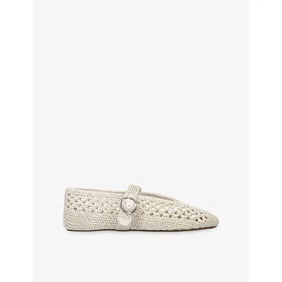 Steve Madden Womens Cream Alara Woven Ballet Flats Eur 38/5 Uk In White