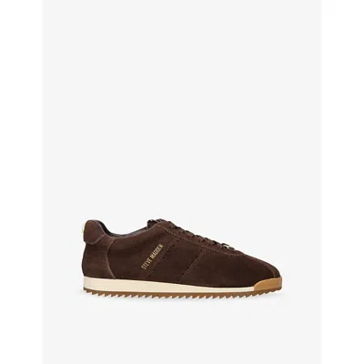 Steve Madden Womens Dark Brown Mirage Suede Trainers Eur 38/5 Uk