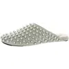 Steve Madden Womens Embellished Faux Leather Mules In Ivory