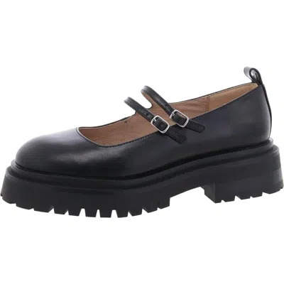 Steve Madden Womens Faux Leather Buckle Mary Janes In Black