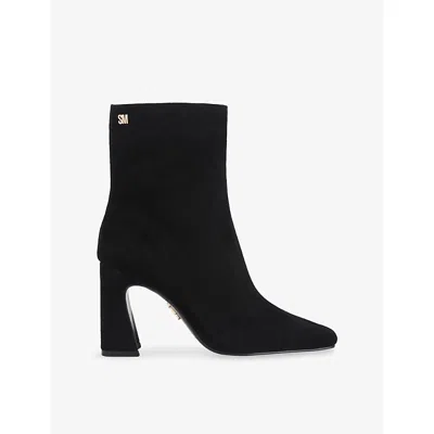 Steve Madden Flares Heeled High Ankle Boots In Black