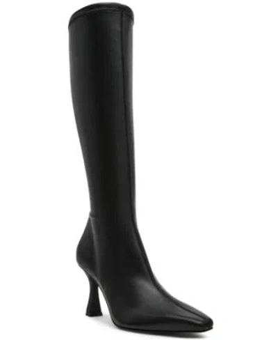 STEVE MADDEN WOMENS FLUTE KNEE HIGH DRESS BOOTS REGULAR WIDE CALF