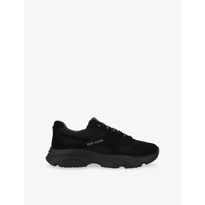 Steve Madden Meshpaneled Laceup Sneakers In Black
