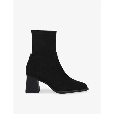 Steve Madden Womens Hover Faux-suede Heeled Ankle Boots Black Eur 38/5 Uk