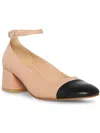 Steve Madden Womens Leather Ankle Strap Pumps In Multi