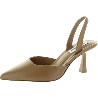 Steve Madden Womens Leather Kitten Heels