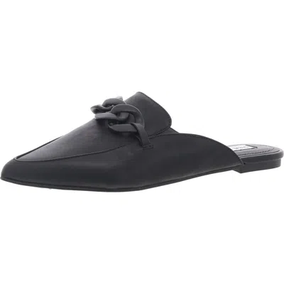 Steve Madden Womens Leather Metallic Mules