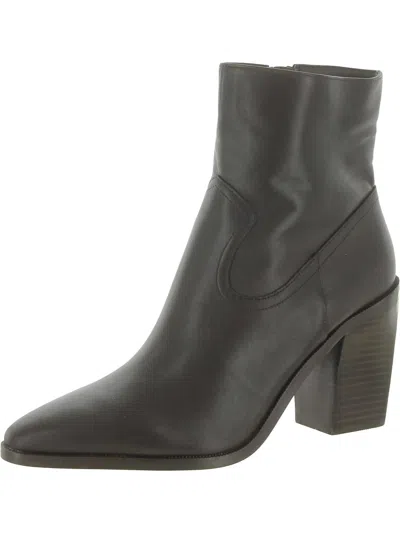 Steve Madden Womens Leather Pointed Toe Ankle Boots In Brown