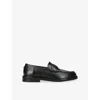 Steve Madden Womens Black Madison Leather Shoes Eur 37 / 4 Uk In Black
