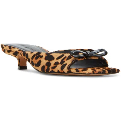 Steve Madden Womens Metallic Square Toe Kitten Heels In Multi