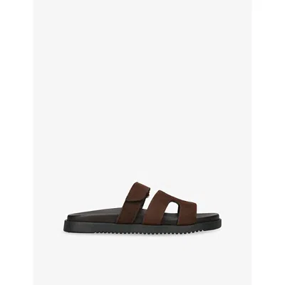 Steve Madden Womens Dark Brown Missile Suede Sandals Eur 40 / 7 Uk