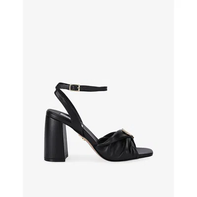 Steve Madden Womens Montage Faux-leather Heeled Sandals Black Eur 39 / 6 Uk