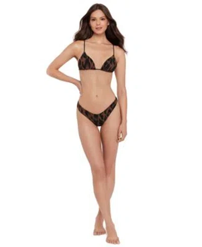 Steve Madden Womens Over The Shoulder Triangle Top Scoop Hipster Bottoms In Multi