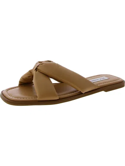 Steve Madden Womens Padded Insole Slip On Flip-flops In Multi
