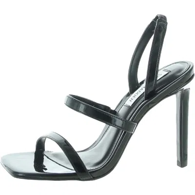 Steve Madden Womens Patent Stiletto Heel Sandals In Black