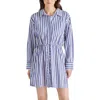 Steve Madden Rani Striped Shirt Dress In Blue