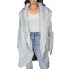 Steve Madden Womens Quilted Midi Open Front