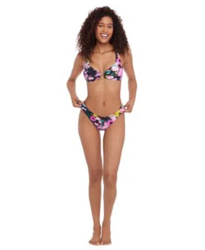 Steve Madden Womens Ring V Neck Top Hipster Bottoms In Multi