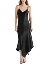 Steve Madden Ember Pleat Hem Sleeveless Maxi Dress In Black