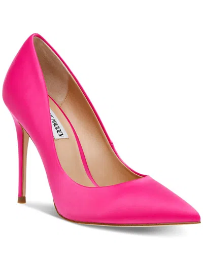 Steve Madden Womens Satin Pointed Toe Pumps In Pink
