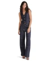 Steve Madden Ashyla Wide Leg Jeans In Dark Indigo