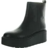 Steve Madden Womens Solid Ankle Boots In Black