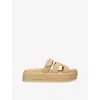 Steve Madden Womens  Bigmissile Raffia Sandals In Beige