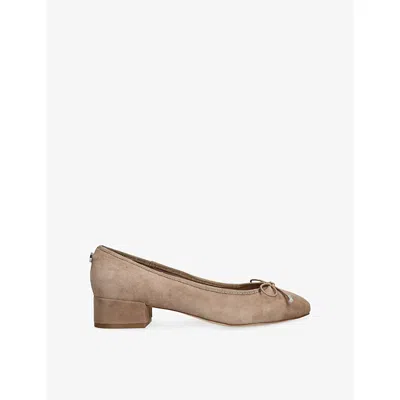 Steve Madden Womens Taupe Cherisher Suede Shoes Eur 37 / 4 Uk In Brown