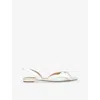 Steve Madden Womens  Cristel Satin Pumps In White