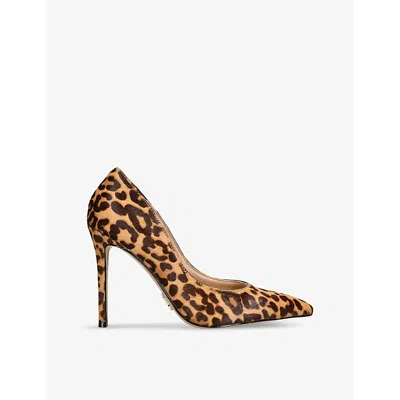 Steve Madden Womens  Evelyn-a Leopard-print Heeled Leather Pumps In Brown/oth