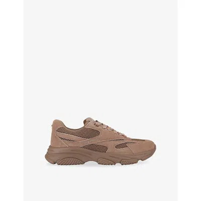 Steve Madden Suedemesh Paneled Sneakers In Brown