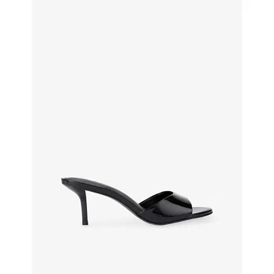 Steve Madden Womens Black Kendrix Leather Heeled Mules Eur 39 / 6 Uk