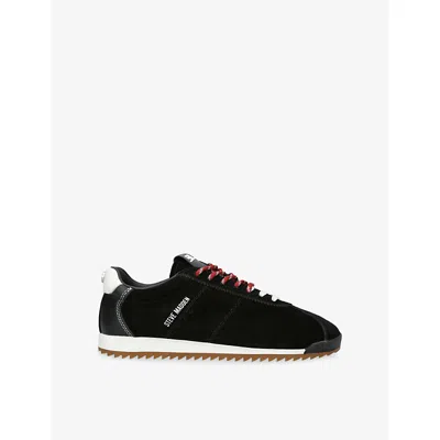 Steve Madden Womens Black/comb Mirage Suede Trainers Eur 39 / 6 Uk